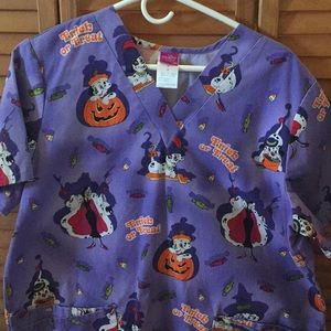 Halloween Scrub Top